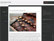 Tablet Screenshot of foodpeoplewant.com